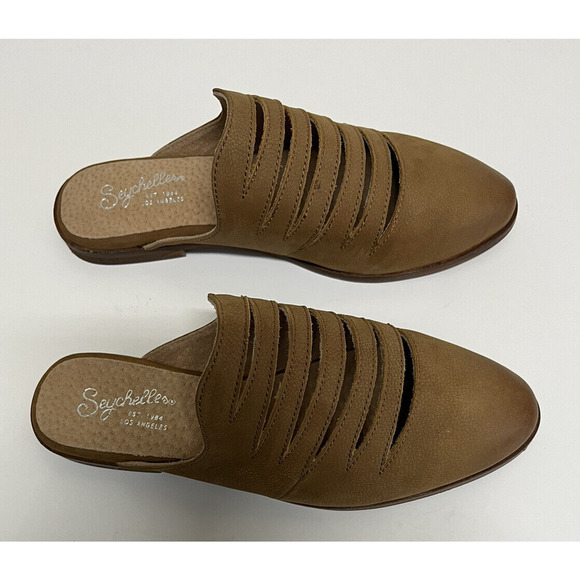 Seychelles Undivided Nubuck Camel Mule Flats Size 6.5 Women's NEW - Picture 2 of 12